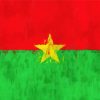 Burkina Faso Flag Art paint by number