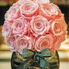 Cabbage Rose Bouquet paint by number