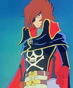 Captain Harlock Animation Character paint by number