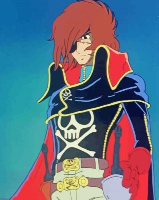 Captain Harlock Animation Character paint by number