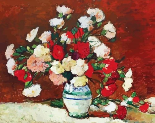 Carnations Stefan Luchian paint by number