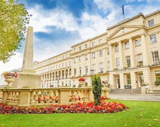 Cheltenham Buildings In England Paint by number