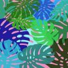 Colorful Monstera Leaves paint by number