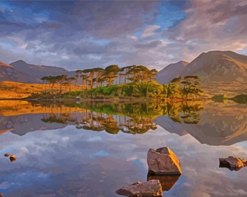 Connemara Lake paint by number