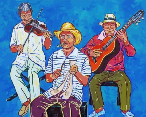 Cuban Musicians paint by number