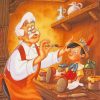 Disney Pinocchio Geppetto paint by number