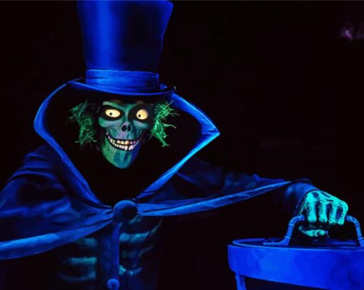 Disney Haunted Mansion Ghost paint by number