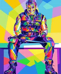Dolph Lundgren Pop Art paint by number