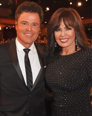 Donny And Marie Osmond paint by number