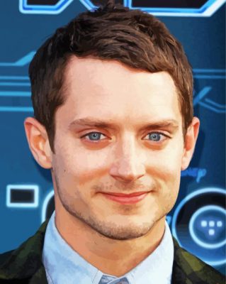 Elijah Wood paint by number