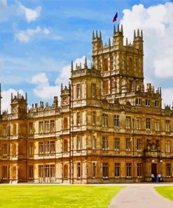 England Highclere Village paint by number