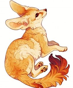 Fennec Fox Animal Art paint by number