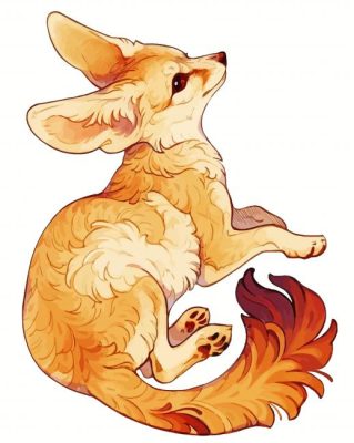 Fennec Fox Animal Art paint by number