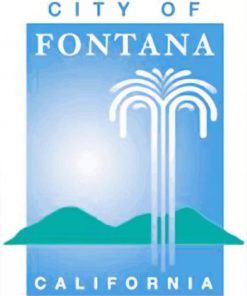 Fontana City Poster paint by number