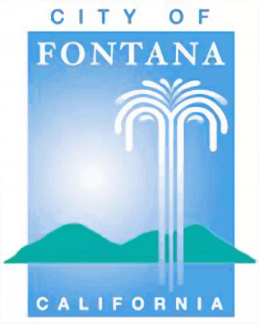 Fontana City Poster paint by number