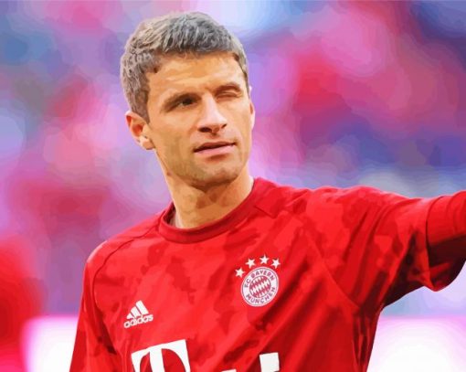 Football Player Thomas Muller Paint by number