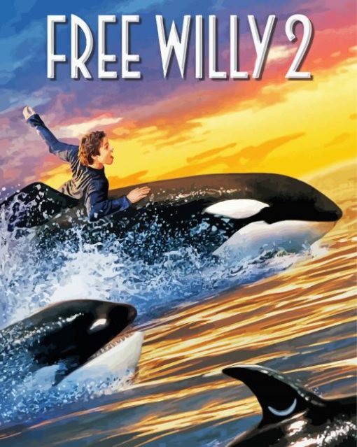 Free Willy Illustration paint by number