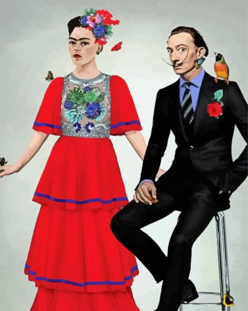 Frida And Dali paint by number
