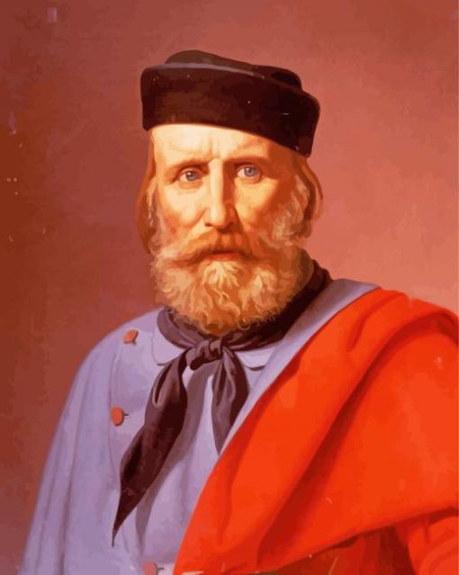 Giuseppe Garibaldi Portrait paint by number