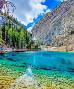 Grassi Lakes Canada paint by number