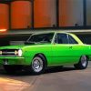 Green Dodge Dart Car paint by number