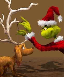 Grinch Max The Dog paint by number