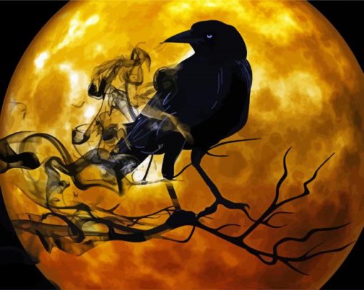 Halloween Ravens paint by number