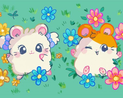 Hamtaro paint by number