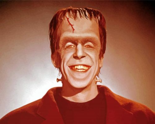 Herman Munster Monster paint by number