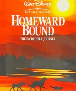 Homeward Bound Poster Silhouette paint by number