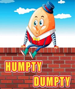 Humpty Dumpty Poster paint by number