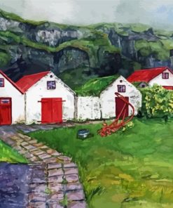 Iceland Farmhouse paint by number
