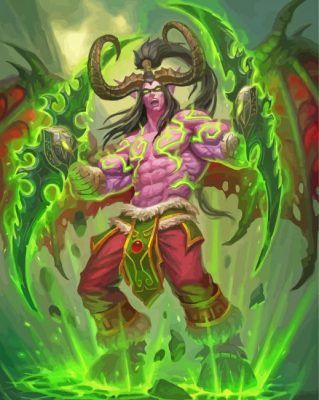 Illidan Stormrage Character paint by number