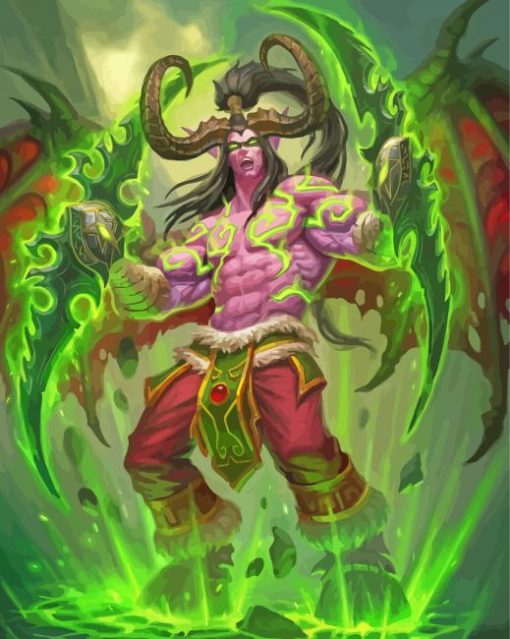 Illidan Stormrage Character paint by number
