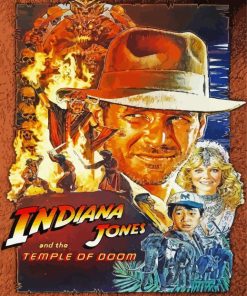 Indiana Jones And The Temple Of Doom Movie Paint by number