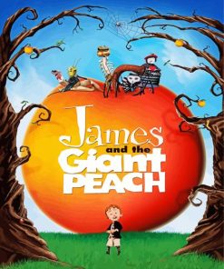 James And The Giant Peach Poster paint by number