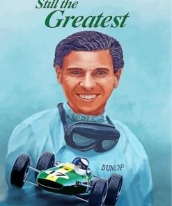 Jim Clark Poster Art paint by number