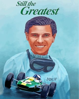 Jim Clark Poster Art paint by number