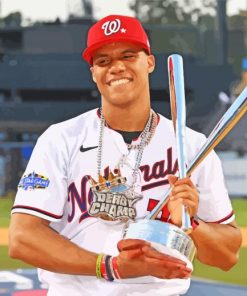 Juan Soto Holding Trophy paint by number