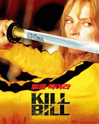 Kill Bill Volume 1 Movie Poster paint by number