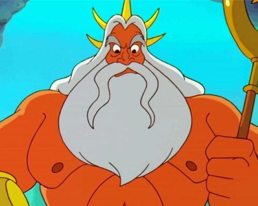 King Triton Ariel paint by number