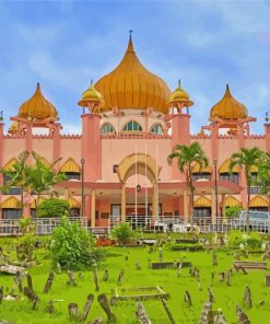 Kuching City Mosque paint by number