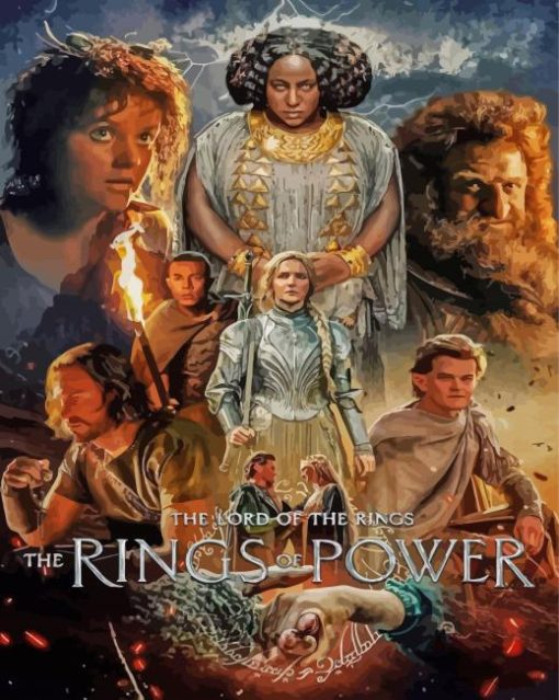 Lords Of The Rings Rings Of Power Film Serie paint by number