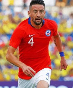 Mauricio Isla Chilean Footballer Paint by number