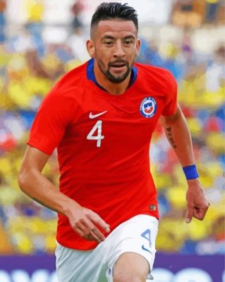 Mauricio Isla Chilean Footballer Paint by number