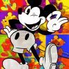 Mickey Mouse Pop Art Illustration paint by number