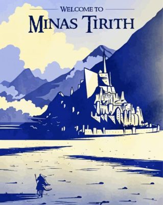 Minas Tirith Poster paint by number