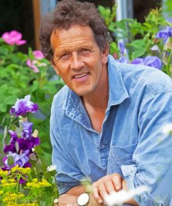 Monty Don Writer paint by number