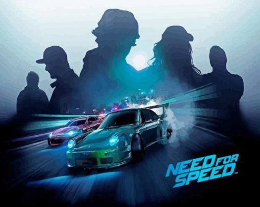 Need For Speed Poster paint by number