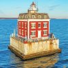 New London Ledge Light paint by number